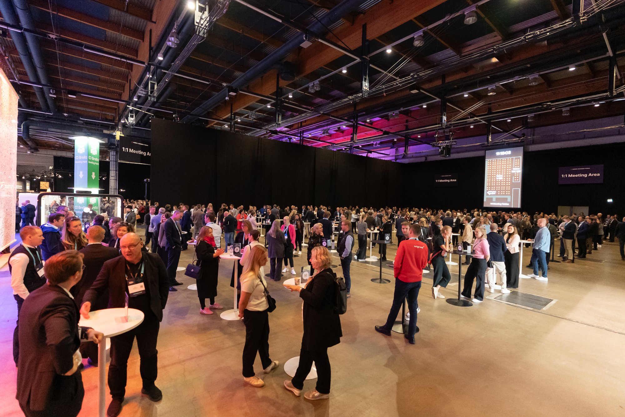 Sponsors & Attendees use Brella's Networking Area for meetings at Event